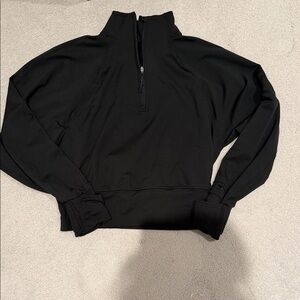lululemon athletica Black Zip-Up Women's Top
